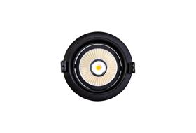 DM201374  Bodar A 20, 20W Adjustable LED Deep Recessed Downlight Matt Black 1660lm 40° 5000K IP20